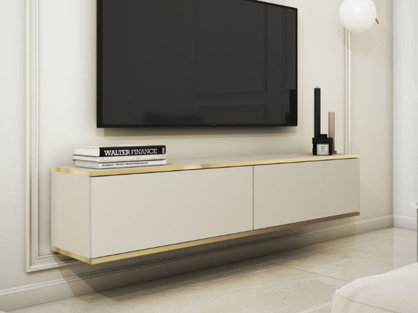 Meuble TV Rangement Diolo Beige