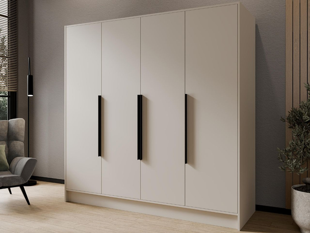 Armoire Portes Battantes Perugia Cachemire