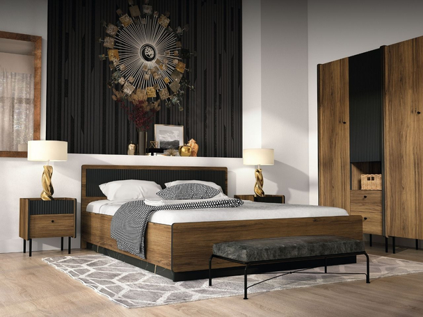 ensemble de meubles de chambre Pascale Noyer de Warmie, noir