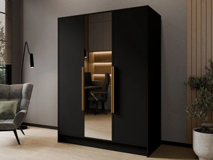 Armoire avec Miroir Lucca Noir