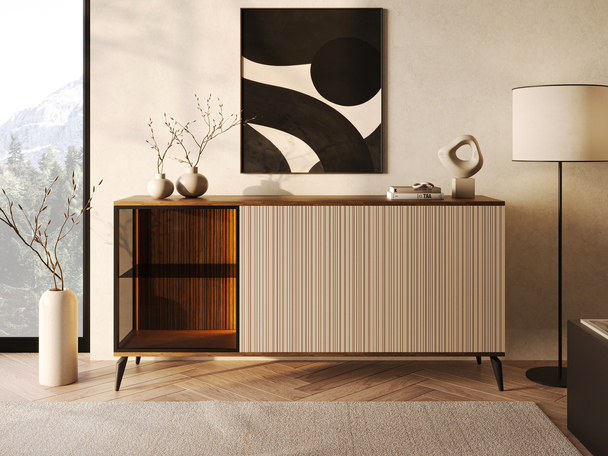 Commode avec éclairage LED Vinni Cachemire