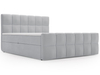 Gris \ Velours \ 200x200 cm