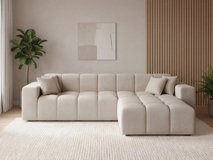 Canapé d'Angle Droite Loopo Beige
