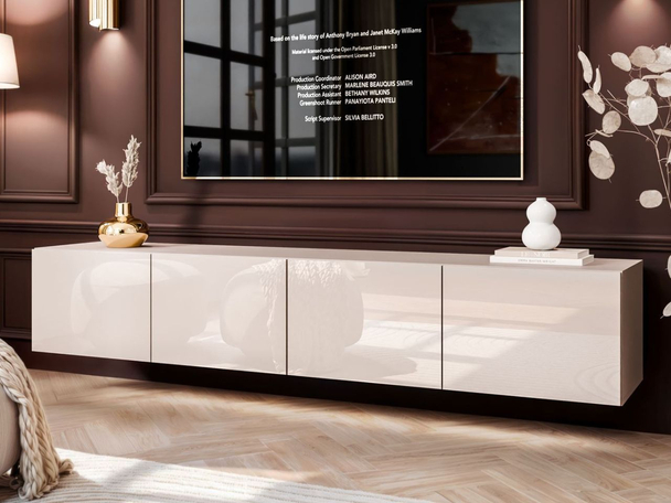 Meuble TV Rangement Nodoo Cachemire