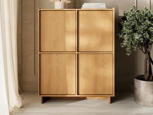 Commode avec portes Azumi Chêne Caramel