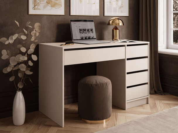 Bureau avec tiroirs Melo Cachemire mat