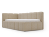 Beige foncé \ Bouclé \ Gauche