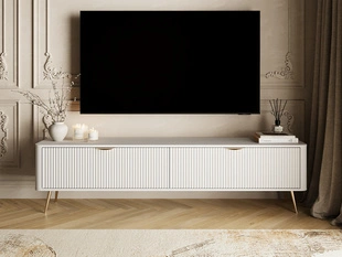 Meuble TV Rangement 200 cm Latina Blanc