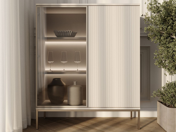Moderne Vitrine avec LED Deo Cachemire
