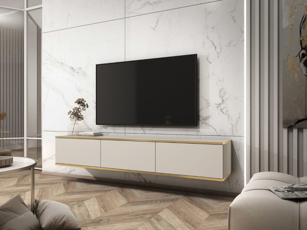 Meuble TV Rangement Diolo Beige