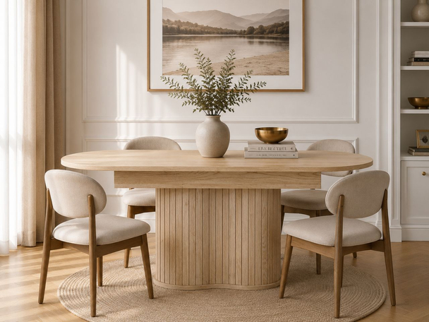 Table ovale extensible 220 cm Passione Chêne Cremona