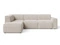 Beige clair \ Velours \ Angle gauche