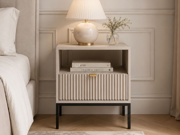 Table de Chevet avec Amber Cachemire