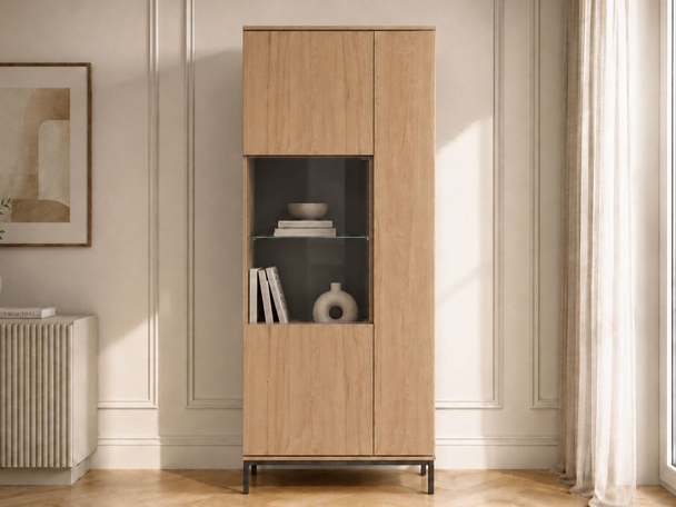 Vitrine sur pied pour le salon Soroko Marron