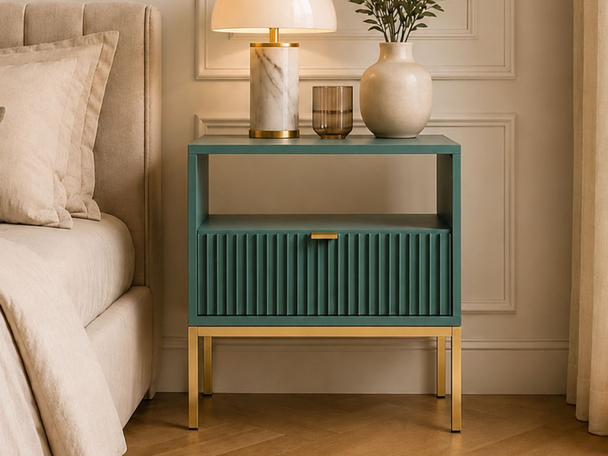 Table de Chevet avec Amber vert