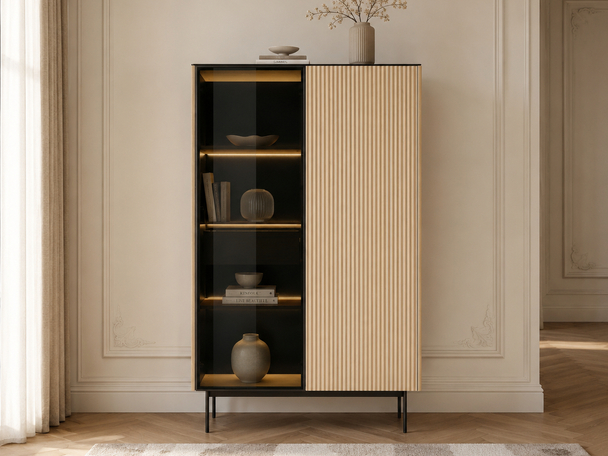 Moderne Vitrine avec LED Auroé Marron