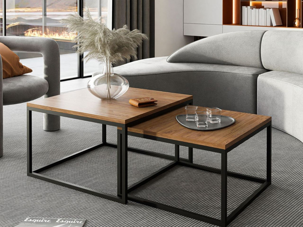 Tables Basses Gigognes Asumi Chêne Stirling 36x42