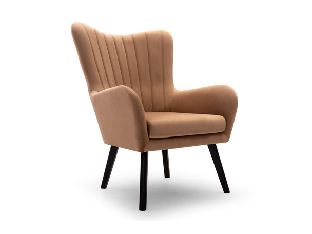 Fauteuil sur pieds Marron