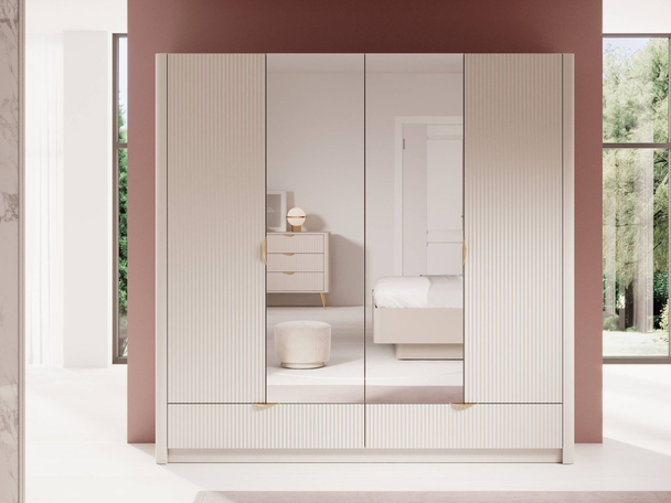 Armoire Portes Battantes Latina Beige