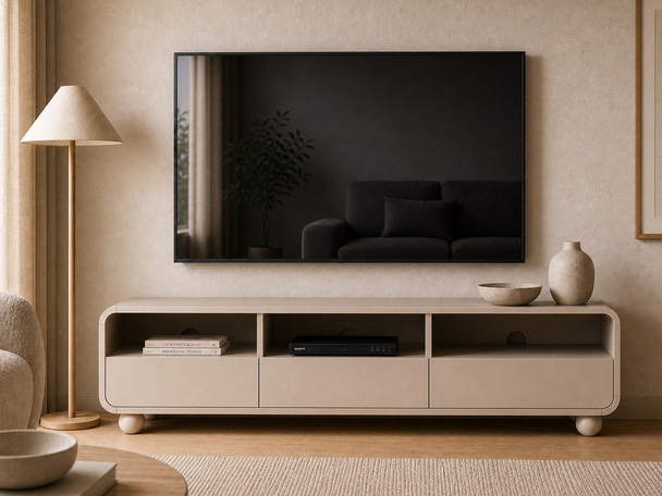 Meuble TV Rangement Soffio Cachemire