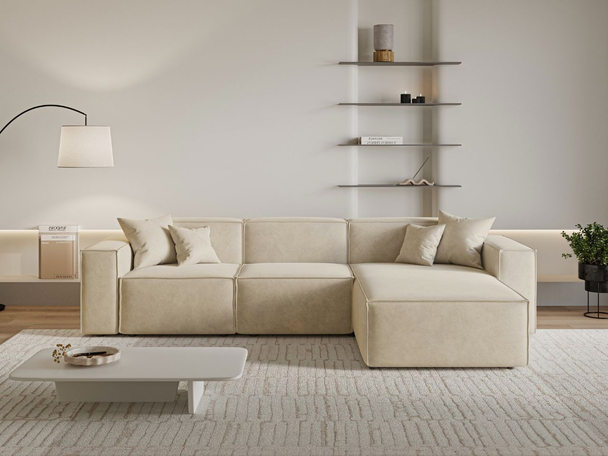 Canapé d'Angle Droite Arizona Beige
